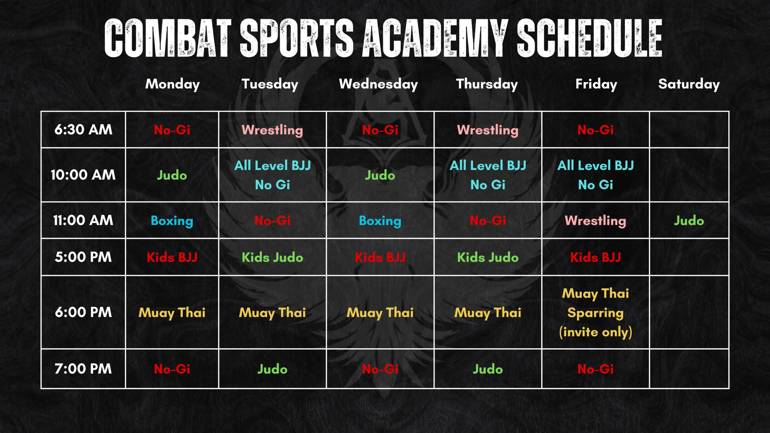 CSA Schedule 2024 